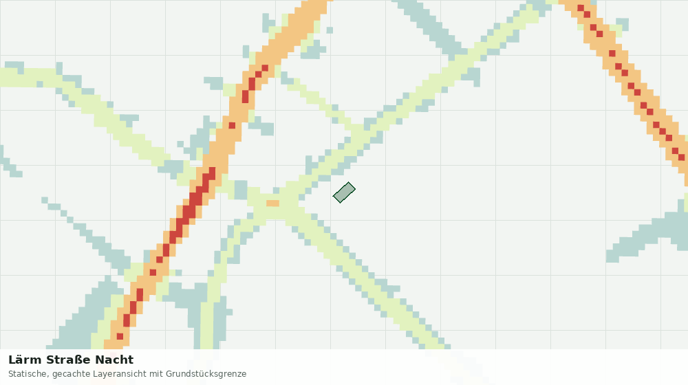 Statische Kartenansicht: Lärm Straße Nacht