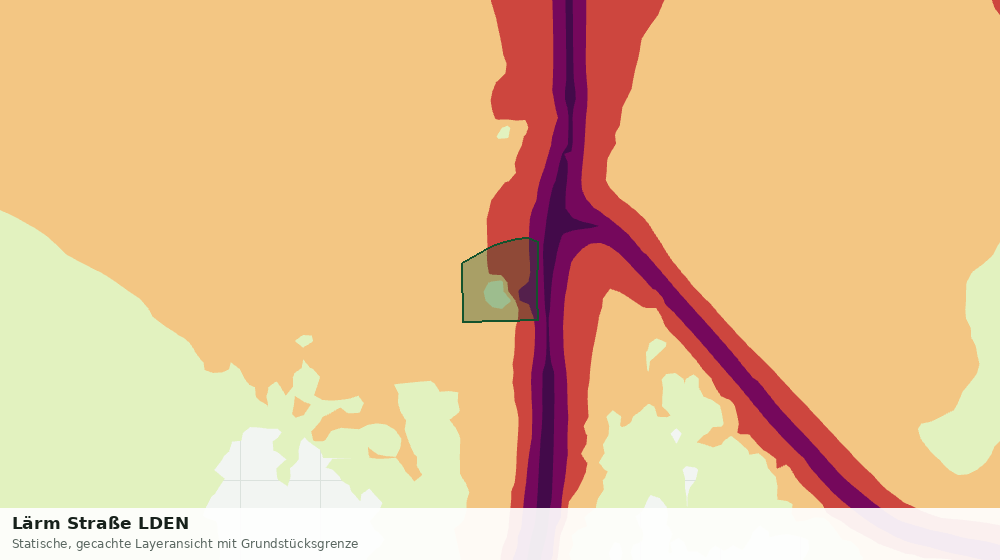 Statische Kartenansicht: Lärm Straße LDEN
