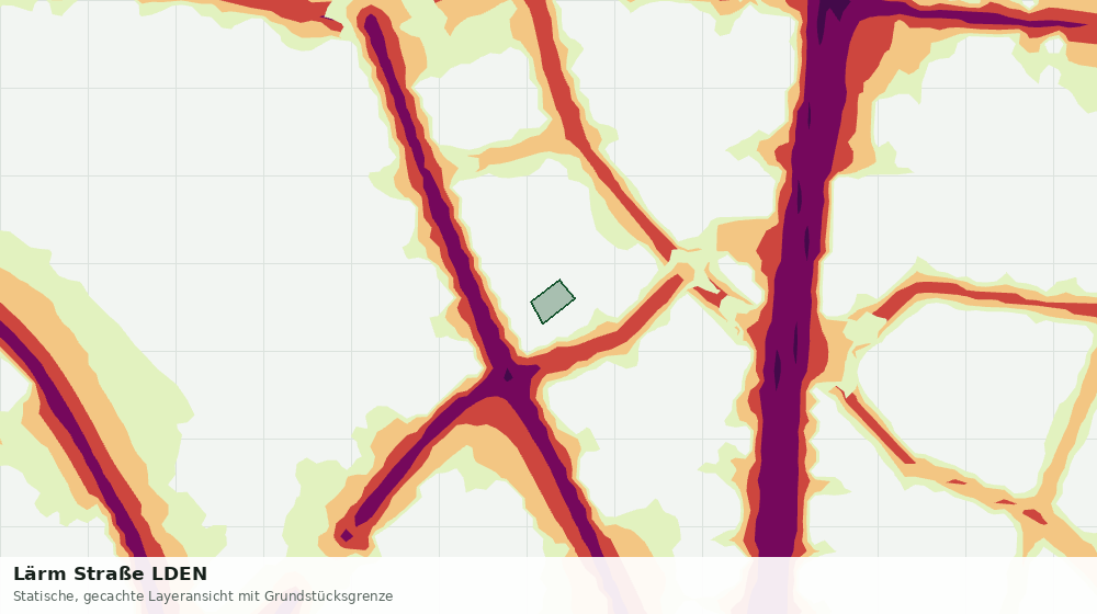 Statische Kartenansicht: Lärm Straße LDEN