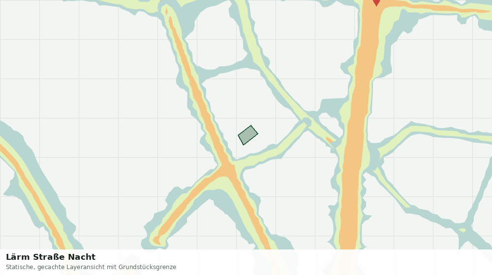 Statische Kartenansicht: Lärm Straße Nacht