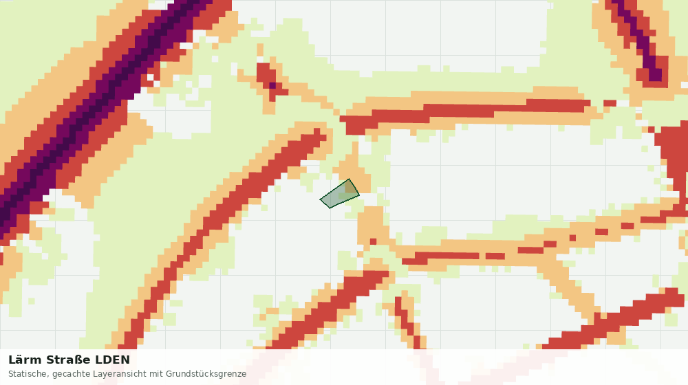 Statische Kartenansicht: Lärm Straße LDEN