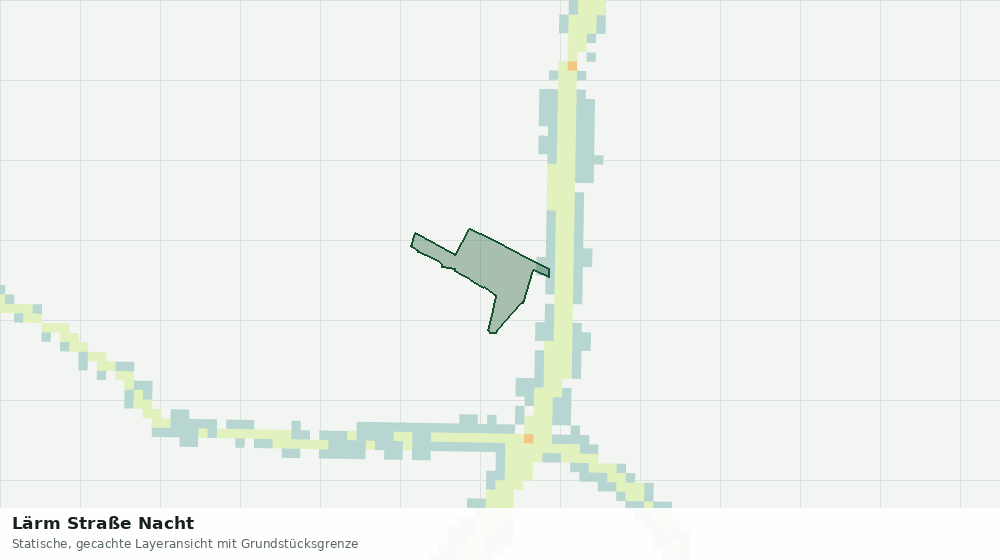 Statische Kartenansicht: Lärm Straße Nacht