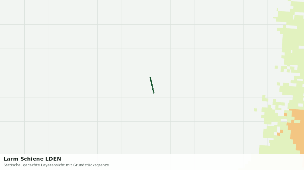 Statische Kartenansicht: Lärm Schiene LDEN