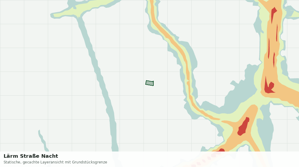 Statische Kartenansicht: Lärm Straße Nacht