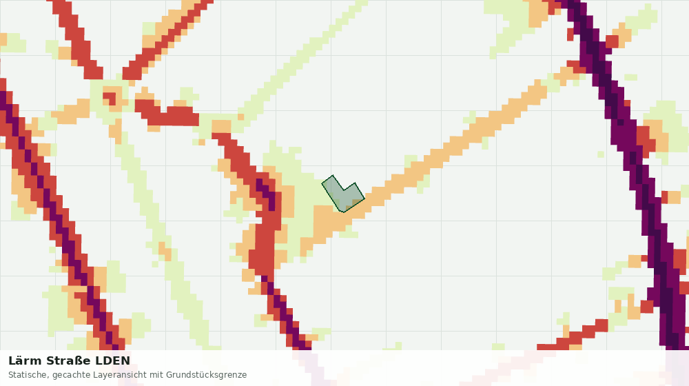 Statische Kartenansicht: Lärm Straße LDEN