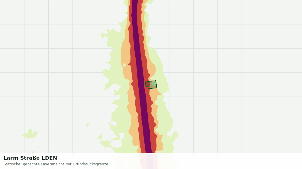 Statische Kartenansicht: Lärm Straße LDEN