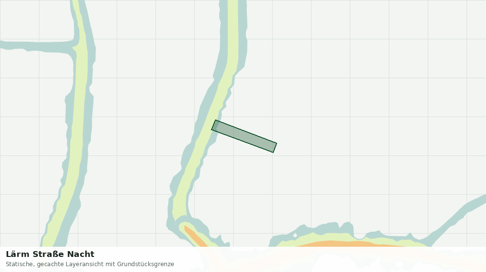 Statische Kartenansicht: Lärm Straße Nacht