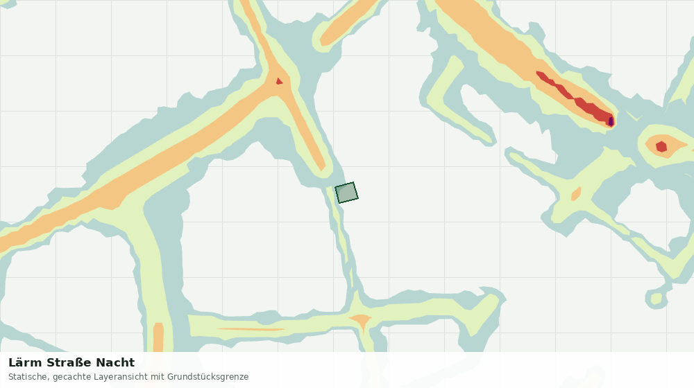 Statische Kartenansicht: Lärm Straße Nacht