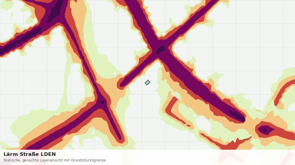 Statische Kartenansicht: Lärm Straße LDEN
