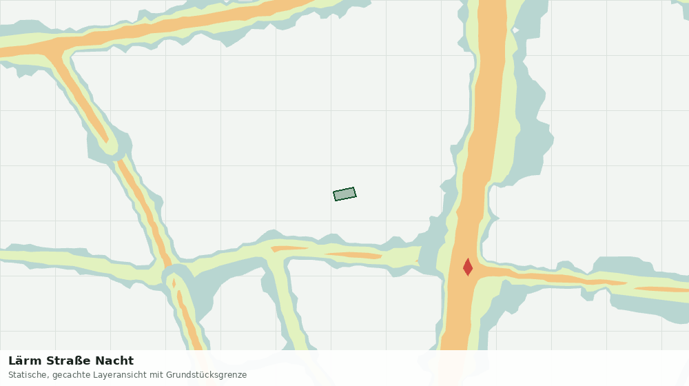 Statische Kartenansicht: Lärm Straße Nacht