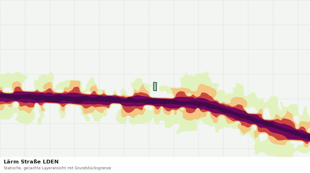 Statische Kartenansicht: Lärm Straße LDEN