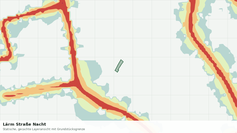 Statische Kartenansicht: Lärm Straße Nacht