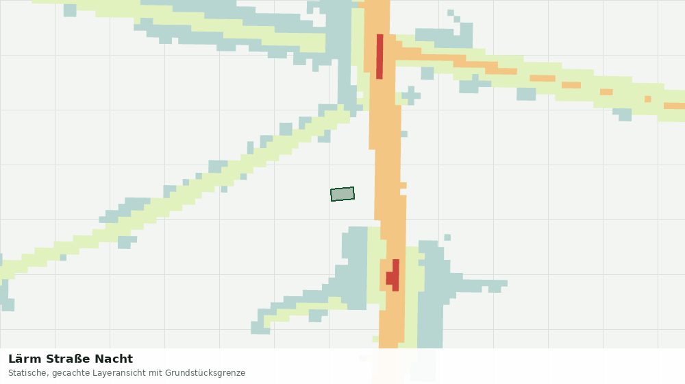 Statische Kartenansicht: Lärm Straße Nacht