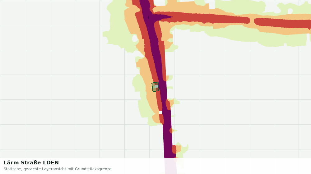 Statische Kartenansicht: Lärm Straße LDEN