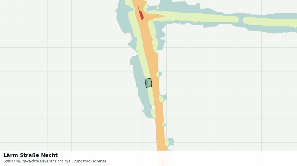 Statische Kartenansicht: Lärm Straße Nacht