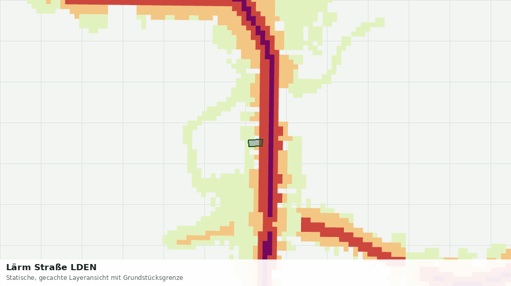 Statische Kartenansicht: Lärm Straße LDEN