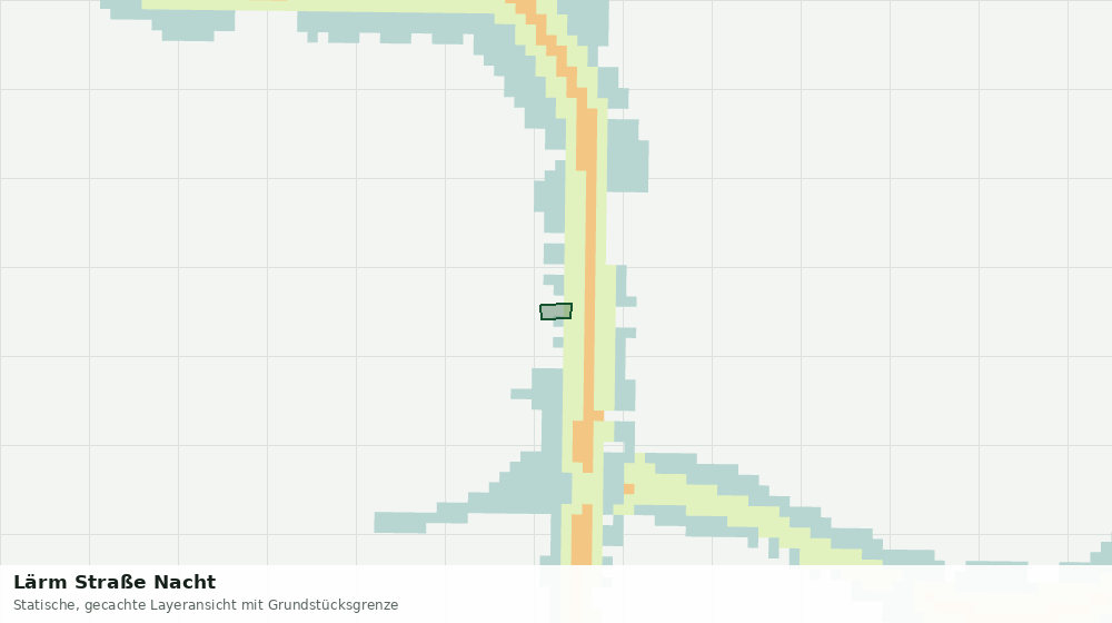 Statische Kartenansicht: Lärm Straße Nacht