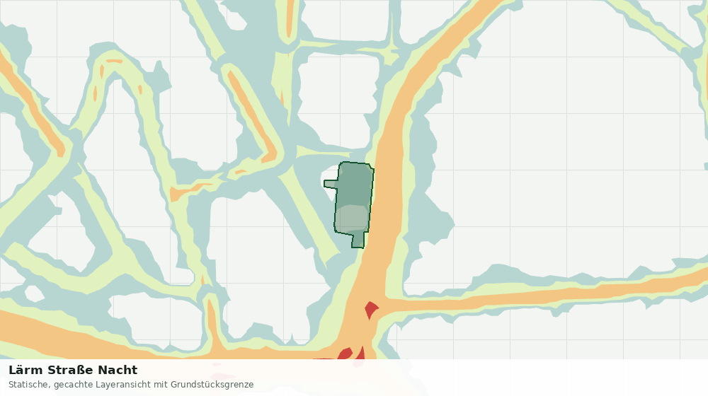 Statische Kartenansicht: Lärm Straße Nacht