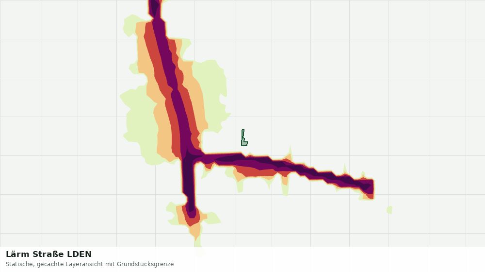 Statische Kartenansicht: Lärm Straße LDEN