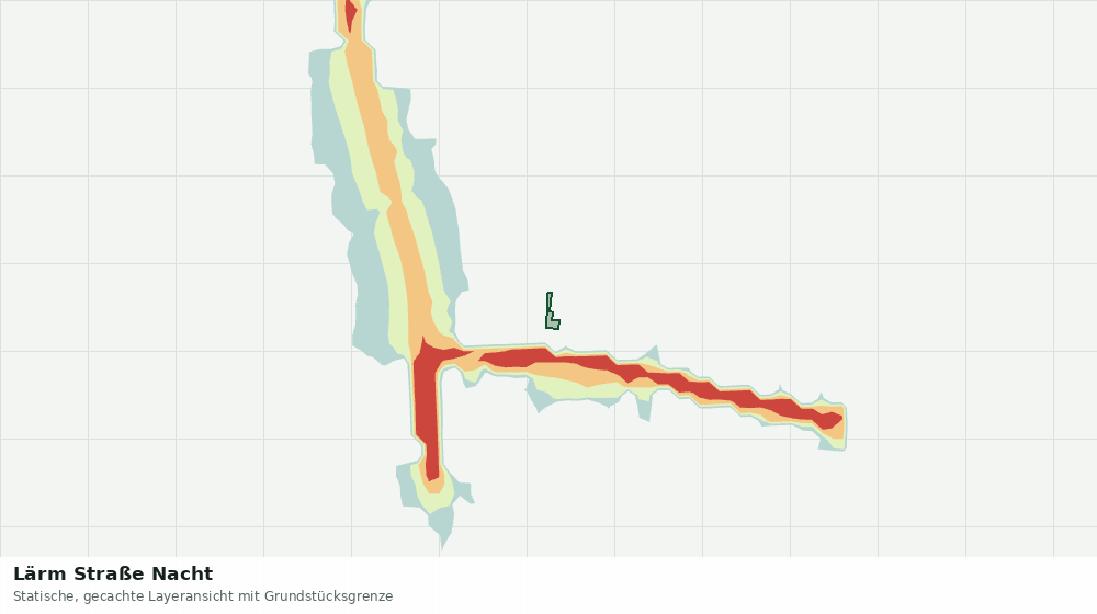 Statische Kartenansicht: Lärm Straße Nacht