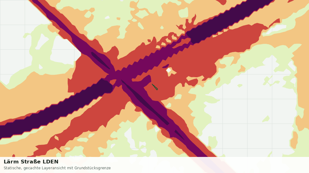 Statische Kartenansicht: Lärm Straße LDEN