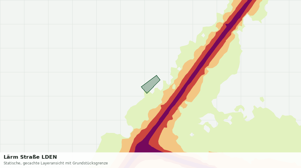Statische Kartenansicht: Lärm Straße LDEN