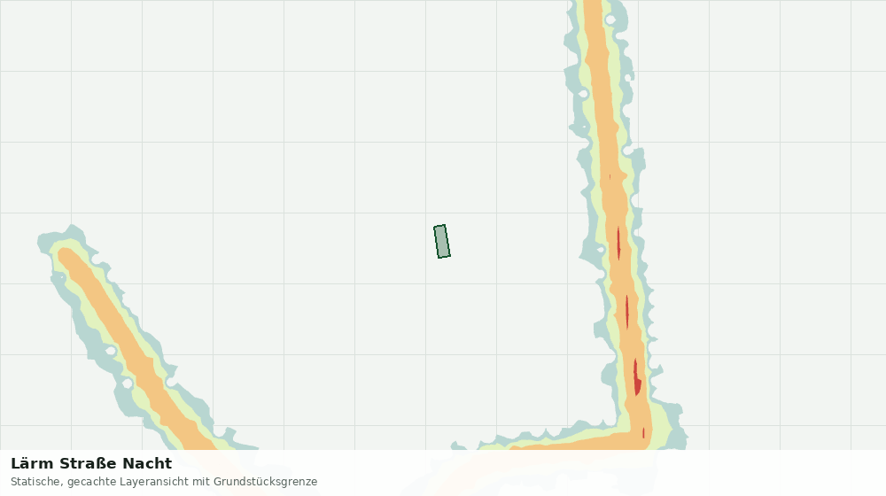 Statische Kartenansicht: Lärm Straße Nacht
