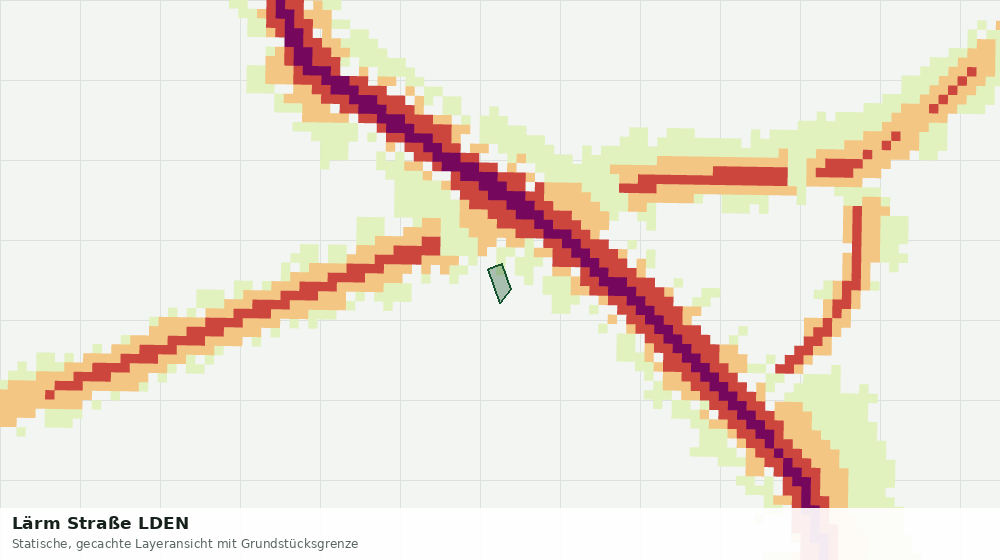 Statische Kartenansicht: Lärm Straße LDEN