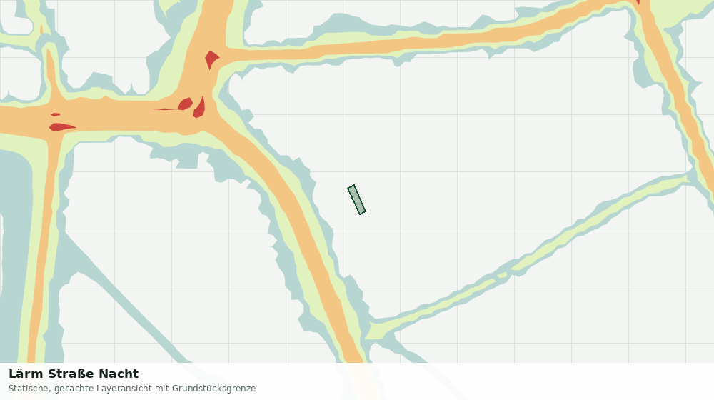 Statische Kartenansicht: Lärm Straße Nacht
