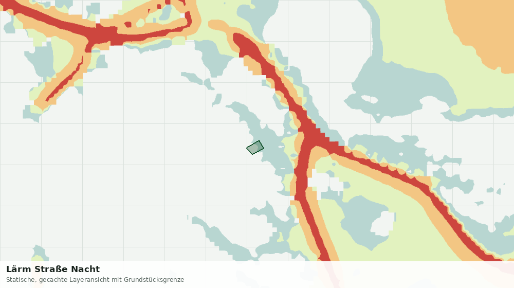 Statische Kartenansicht: Lärm Straße Nacht