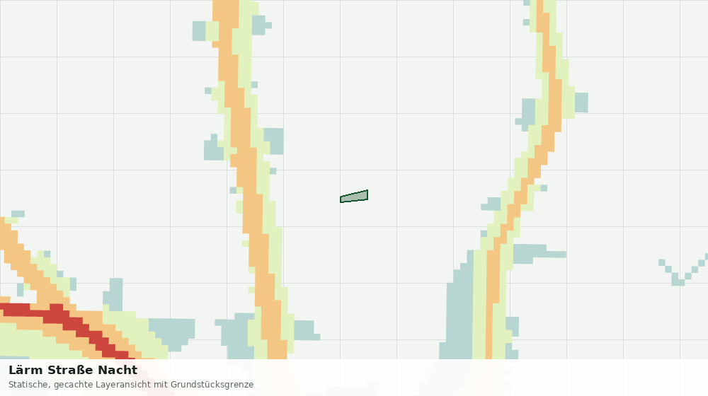 Statische Kartenansicht: Lärm Straße Nacht