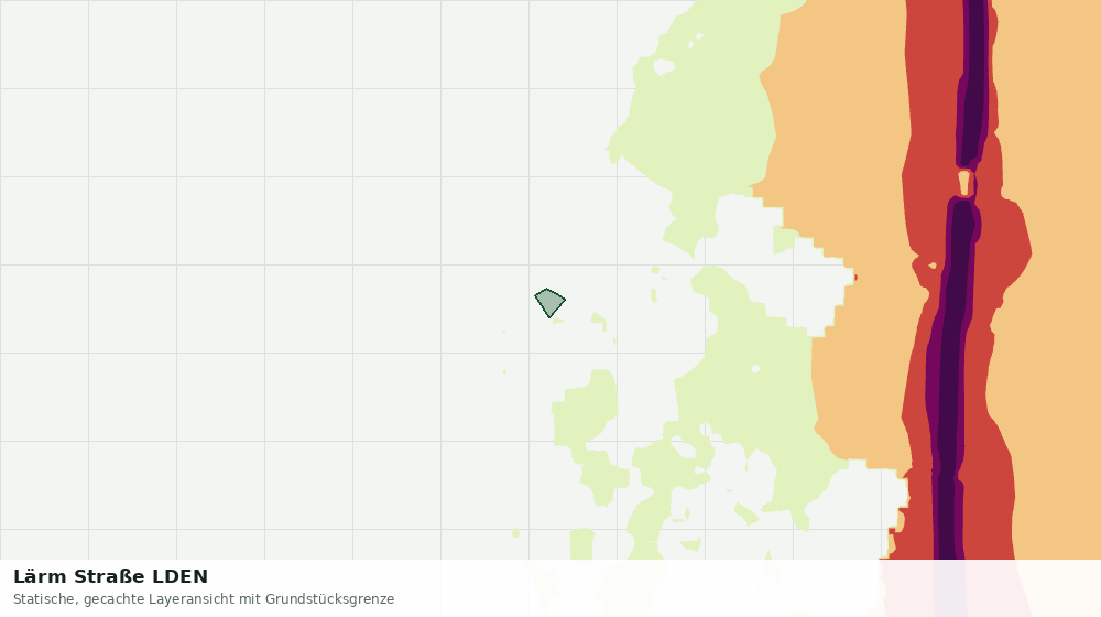 Statische Kartenansicht: Lärm Straße LDEN
