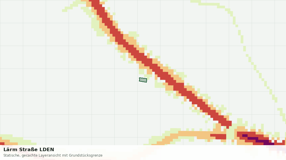 Statische Kartenansicht: Lärm Straße LDEN