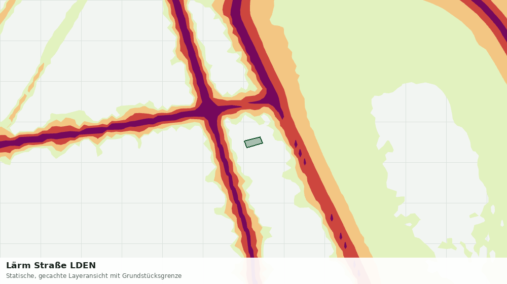 Statische Kartenansicht: Lärm Straße LDEN