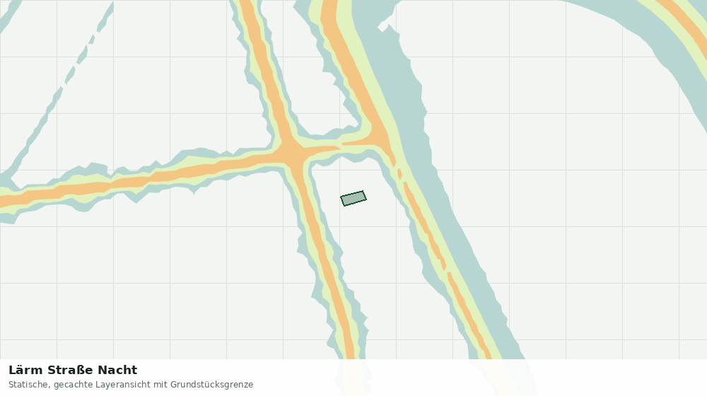 Statische Kartenansicht: Lärm Straße Nacht