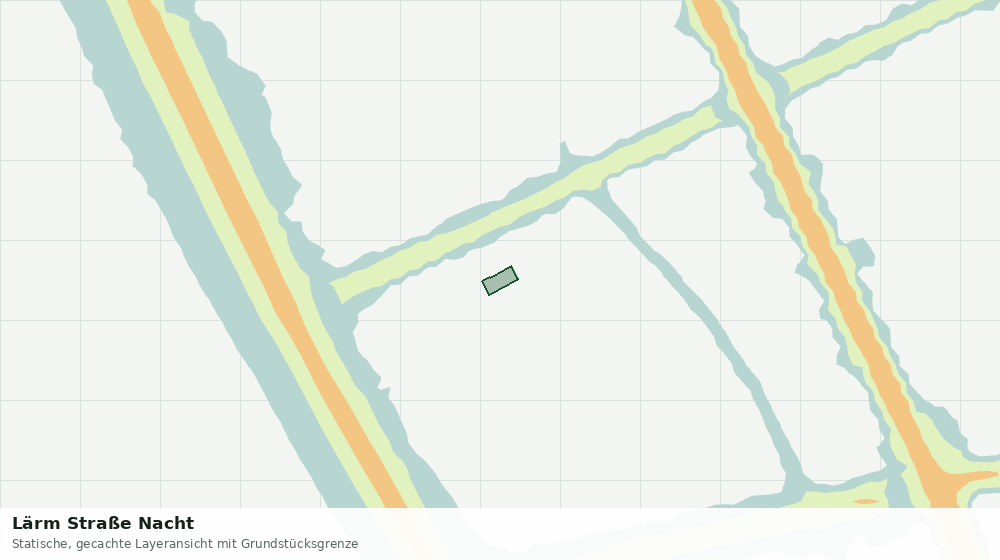 Statische Kartenansicht: Lärm Straße Nacht