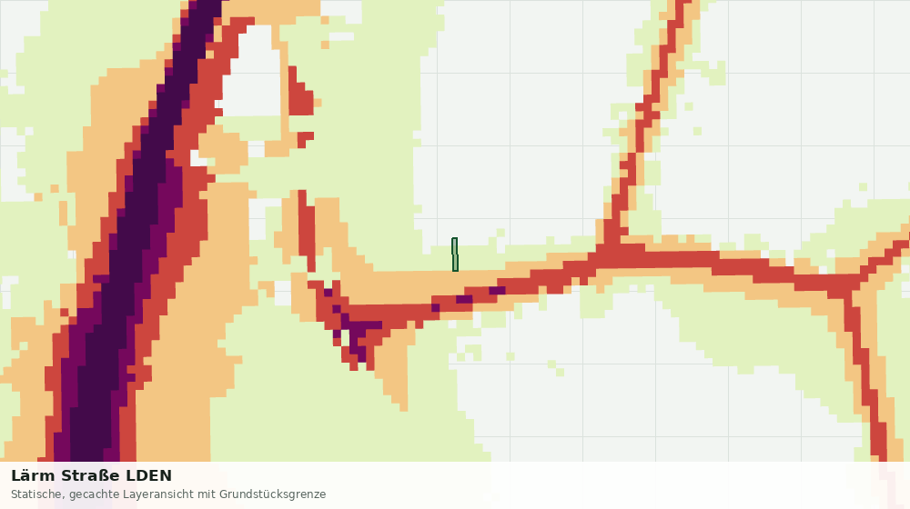 Statische Kartenansicht: Lärm Straße LDEN