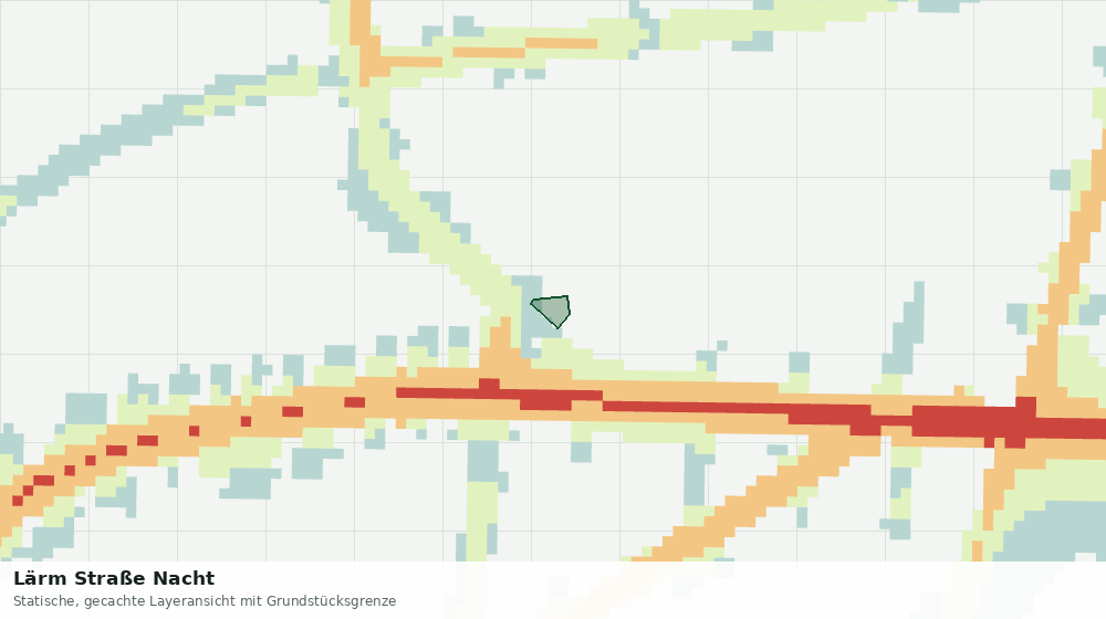 Statische Kartenansicht: Lärm Straße Nacht