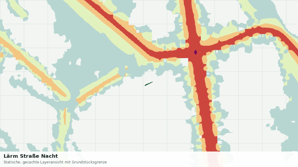Statische Kartenansicht: Lärm Straße Nacht