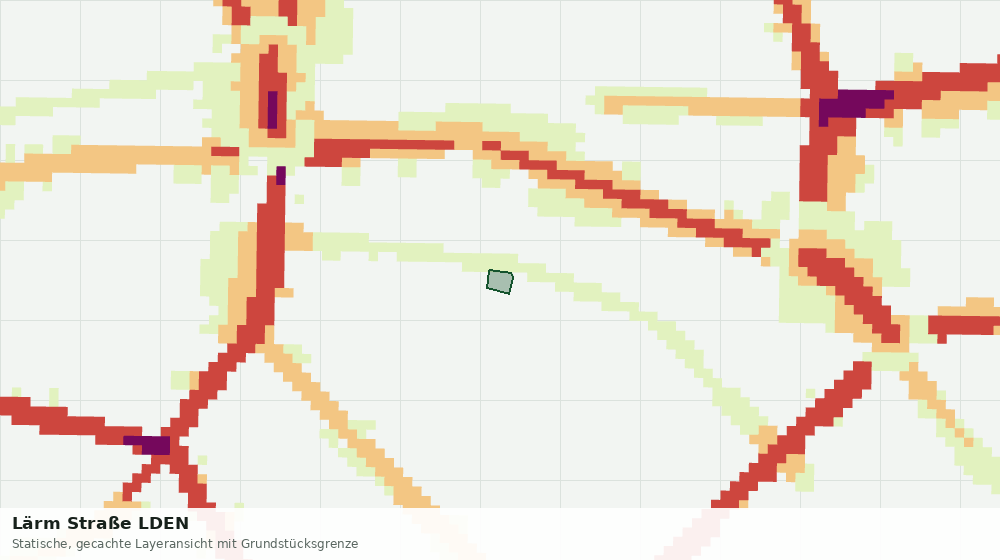 Statische Kartenansicht: Lärm Straße LDEN