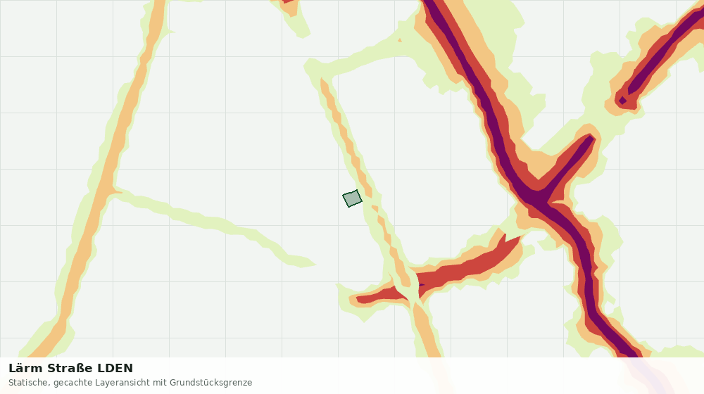Statische Kartenansicht: Lärm Straße LDEN