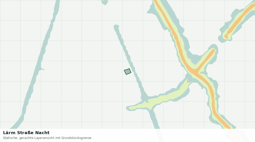 Statische Kartenansicht: Lärm Straße Nacht