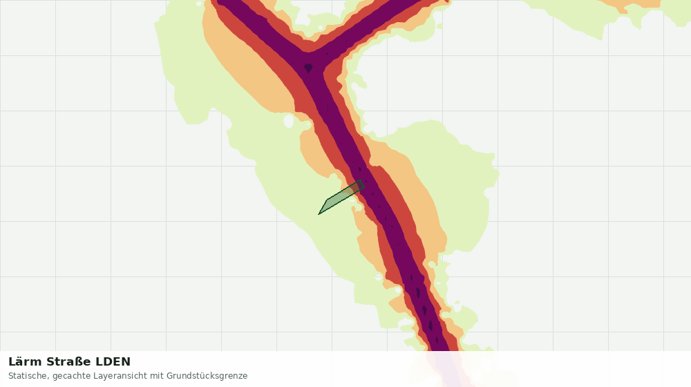 Statische Kartenansicht: Lärm Straße LDEN