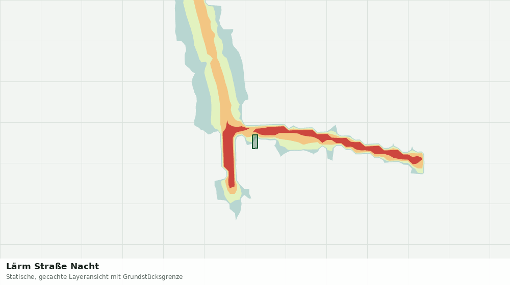Statische Kartenansicht: Lärm Straße Nacht
