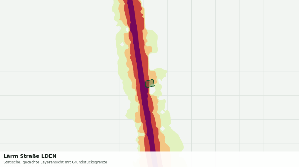 Statische Kartenansicht: Lärm Straße LDEN