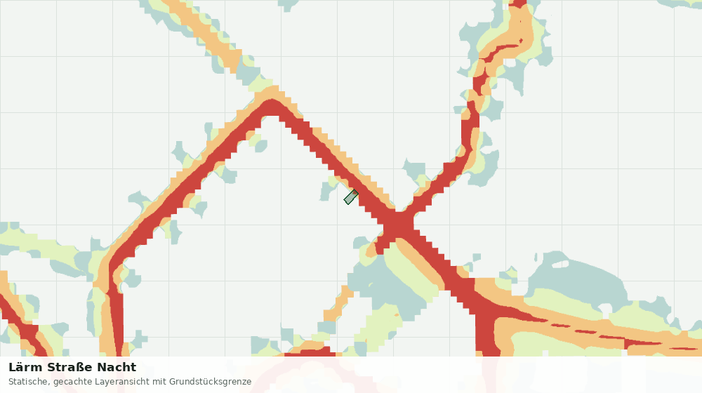 Statische Kartenansicht: Lärm Straße Nacht