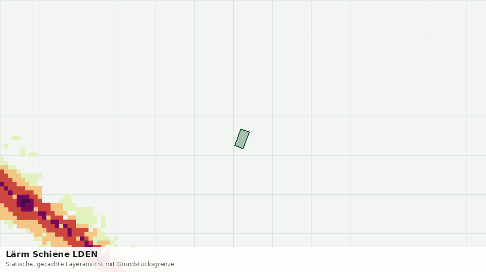 Statische Kartenansicht: Lärm Schiene LDEN