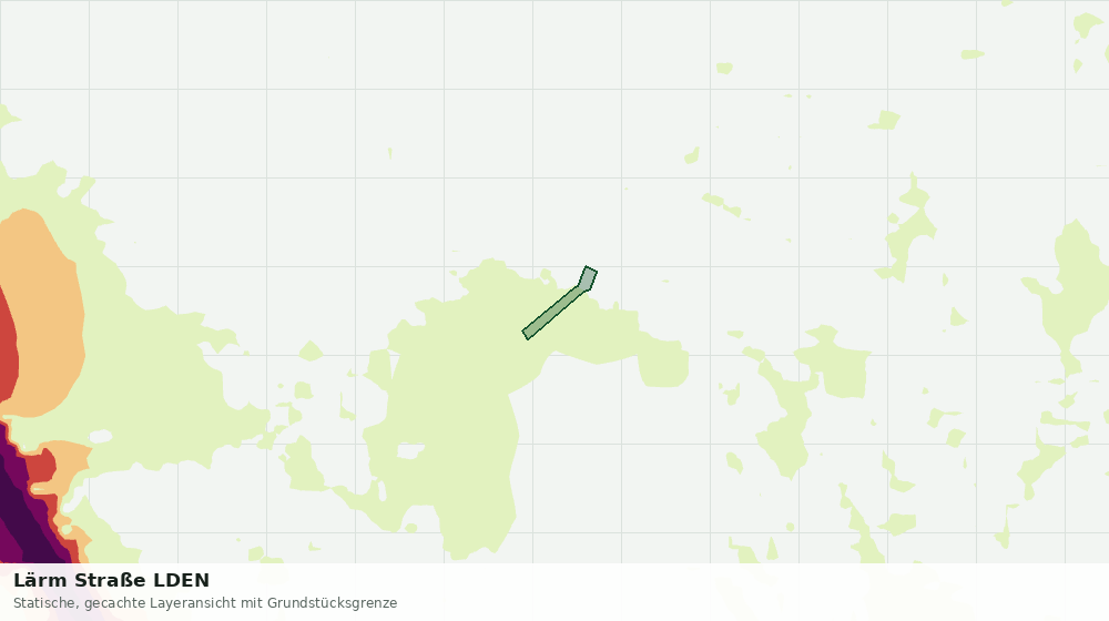 Statische Kartenansicht: Lärm Straße LDEN