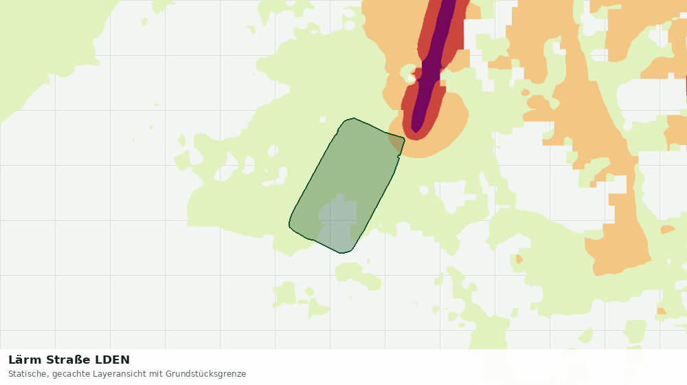 Statische Kartenansicht: Lärm Straße LDEN