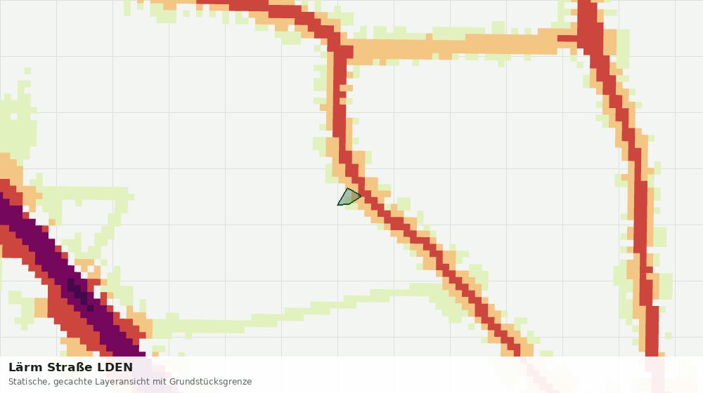 Statische Kartenansicht: Lärm Straße LDEN